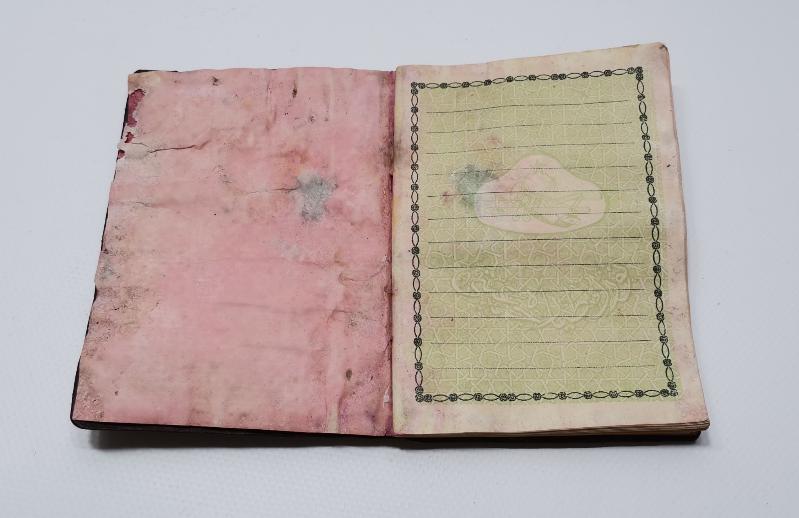 OSMANLICA EVLİLİK CÜZDANI