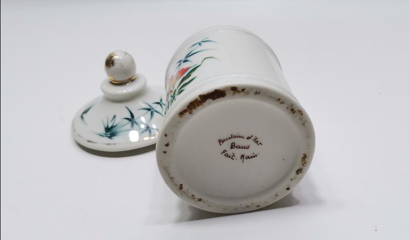 PORCELAIN D'ART BAUD FAIT MAIN DAMGALI ANTİKA FRANSIZ PORSELEN BONBONİYER