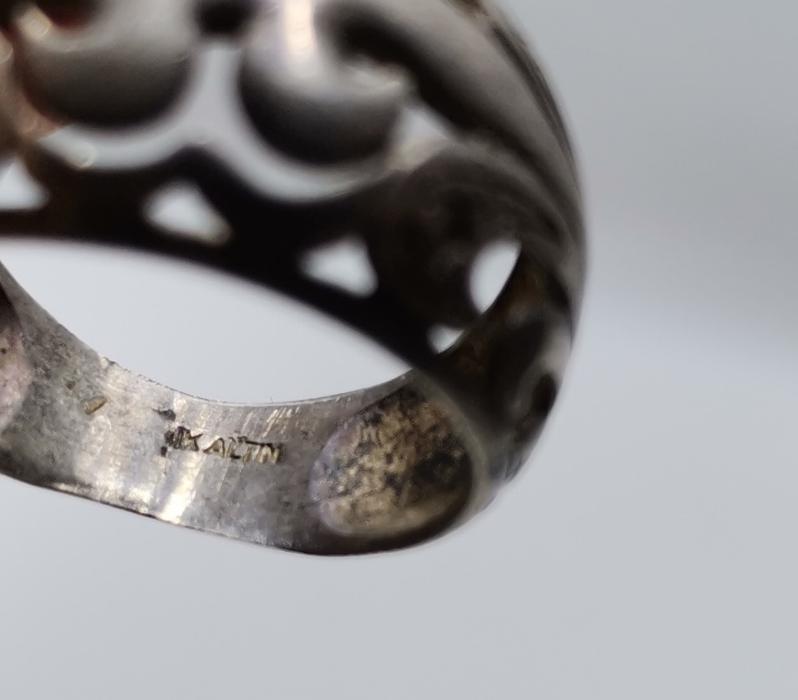 FARKLI FORMDA ANTİKA GÜMÜŞ YÜZÜK