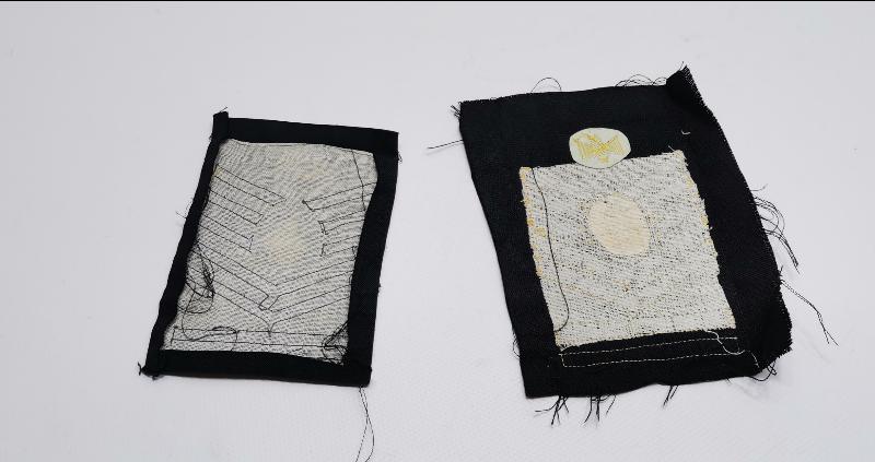 İKİ ADET ESKİ SIRMA İŞLEMELİ ASKERİ RÜTBE