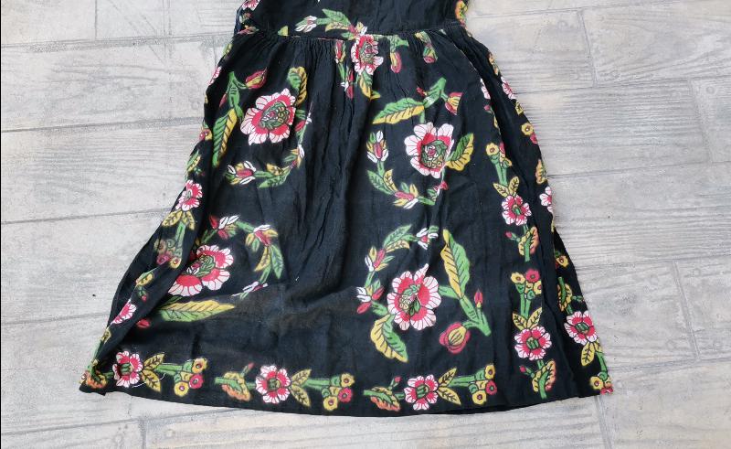 OSMANLI DÖNEMİ ÇOK NADİR BASKI KUMAŞ KADIN ELBİSESİ