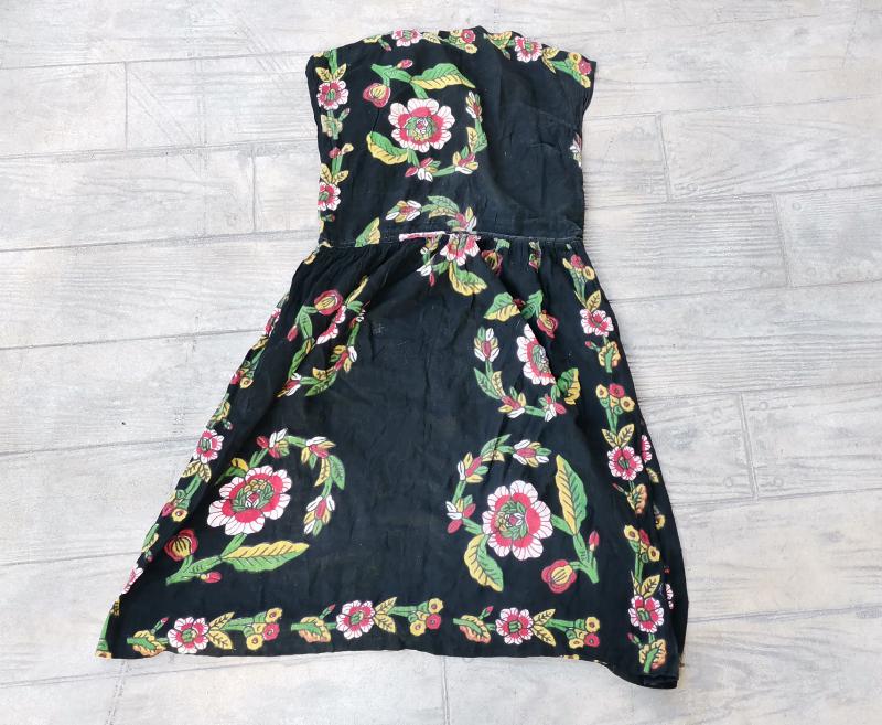 OSMANLI DÖNEMİ ÇOK NADİR BASKI KUMAŞ KADIN ELBİSESİ