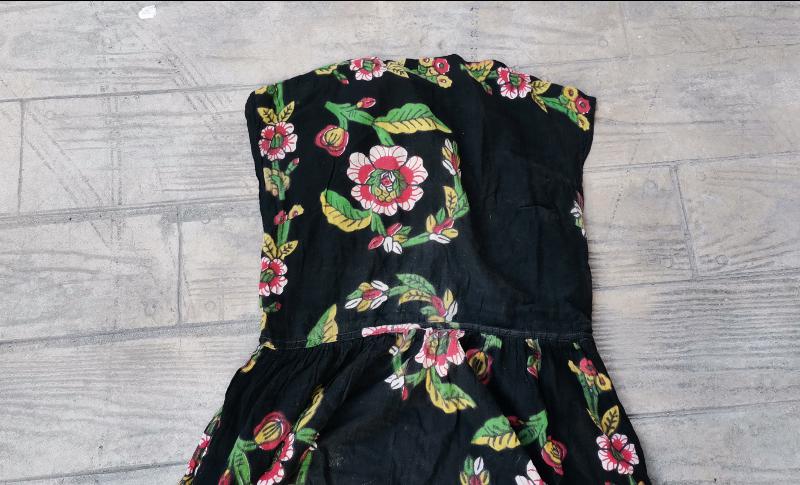 OSMANLI DÖNEMİ ÇOK NADİR BASKI KUMAŞ KADIN ELBİSESİ