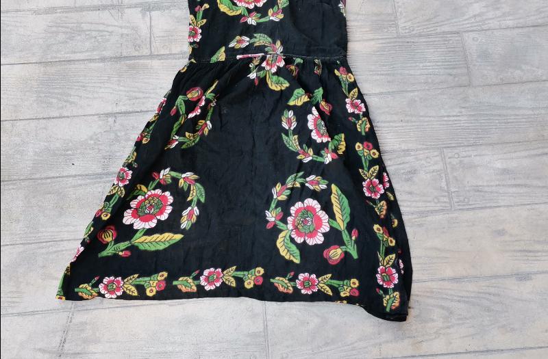 OSMANLI DÖNEMİ ÇOK NADİR BASKI KUMAŞ KADIN ELBİSESİ