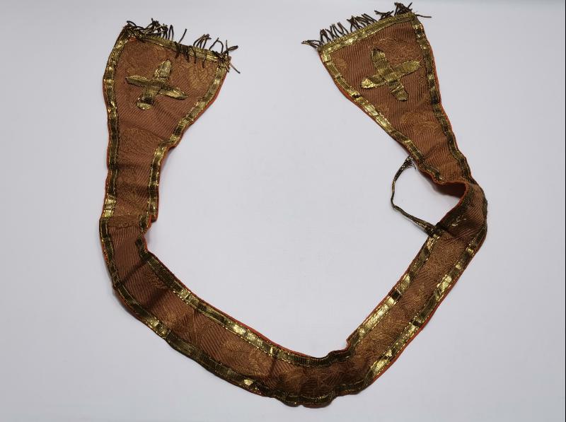 OSMANLI DÖNEMİ RUM İŞİ ALTIN SIRMA İŞLEMELİ PAPAZ ATKISI