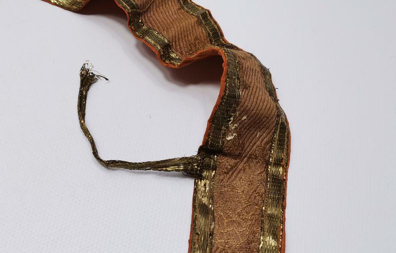 OSMANLI DÖNEMİ RUM İŞİ ALTIN SIRMA İŞLEMELİ PAPAZ ATKISI