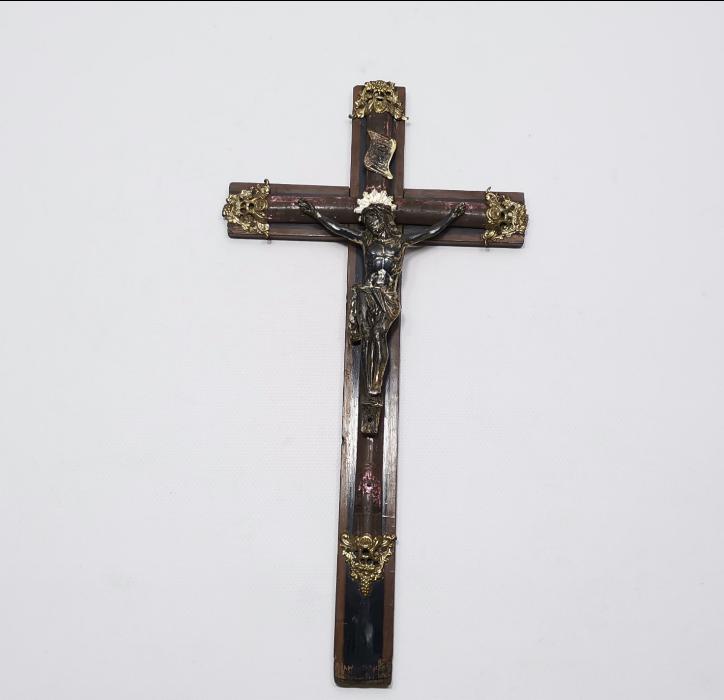 OSMANLI DÖNEMİ RUM İŞİ ÇARMIHA GERİLMİŞ HAZRETİ İSA HEYKELİ - CRUCIFIX