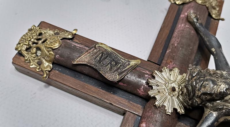 OSMANLI DÖNEMİ RUM İŞİ ÇARMIHA GERİLMİŞ HAZRETİ İSA HEYKELİ - CRUCIFIX