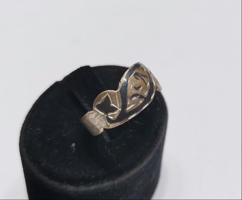 OSMANLI DÖNEMİ ÜZERİ SAVATLI YADİGAR YAZILI GÜMÜŞ YÜZÜK