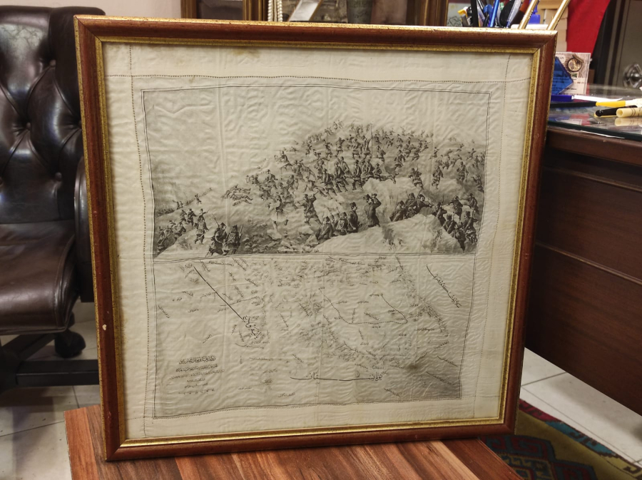 OSMANLI YUNAN MUHAREBESİ HATIRASI İPEK MENDİL