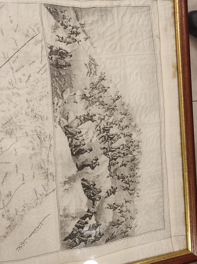 OSMANLI YUNAN MUHAREBESİ HATIRASI İPEK MENDİL