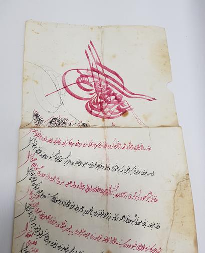 SULTAN ABDÜLMECİD DÖNEMİ EL ÇEKME TUĞRALI BERAT