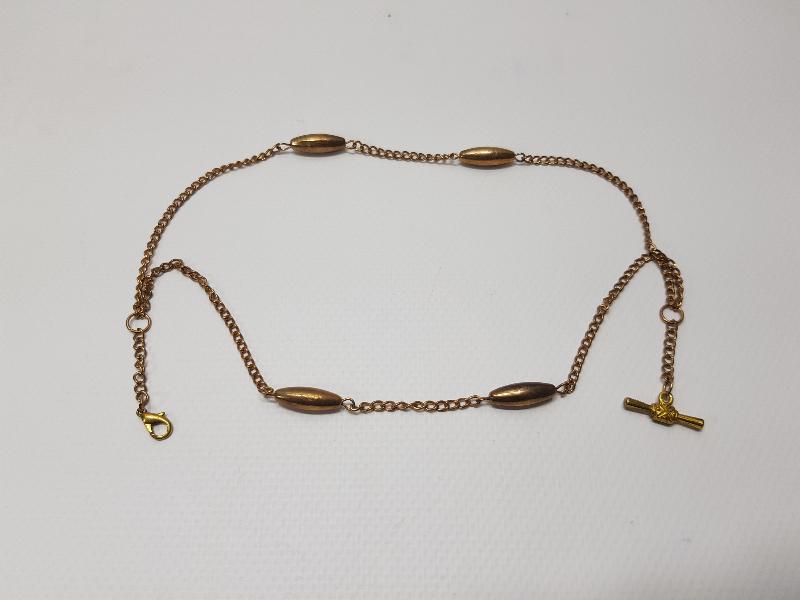 OSMANLI DÖNEMİ ALTIN KAPLAMA CEP SAATİ KÖSTEK ZİNCİRİ