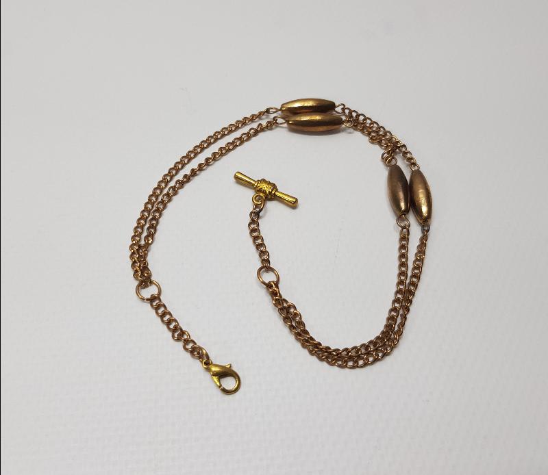 OSMANLI DÖNEMİ ALTIN KAPLAMA CEP SAATİ KÖSTEK ZİNCİRİ