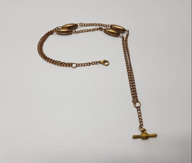 OSMANLI DÖNEMİ ALTIN KAPLAMA CEP SAATİ KÖSTEK ZİNCİRİ