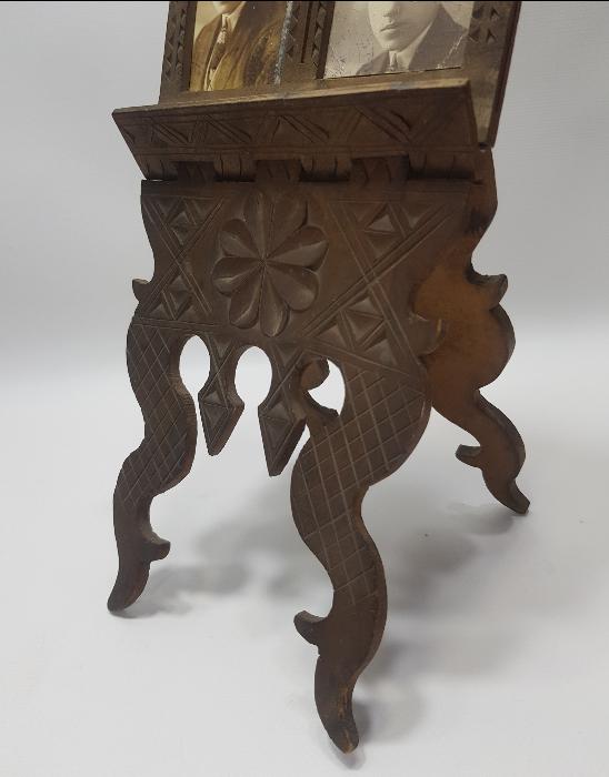 OSMANLI DÖNEMİ ÇOK NADİR EL OYMA İŞÇİLİKLİ AHŞAP RESİMLİK