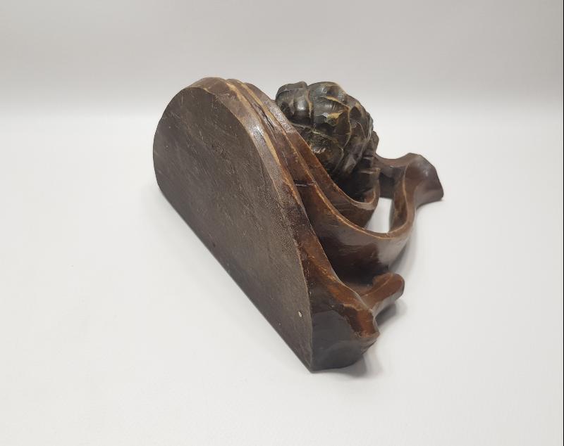 OSMANLI DÖNEMİ RUM İŞİ ÇAM KOZALAĞI DESENLİ AHŞAP İKONALIK