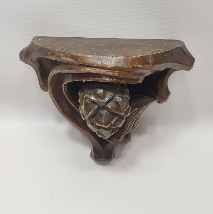 OSMANLI DÖNEMİ RUM İŞİ ÇAM KOZALAĞI DESENLİ AHŞAP İKONALIK