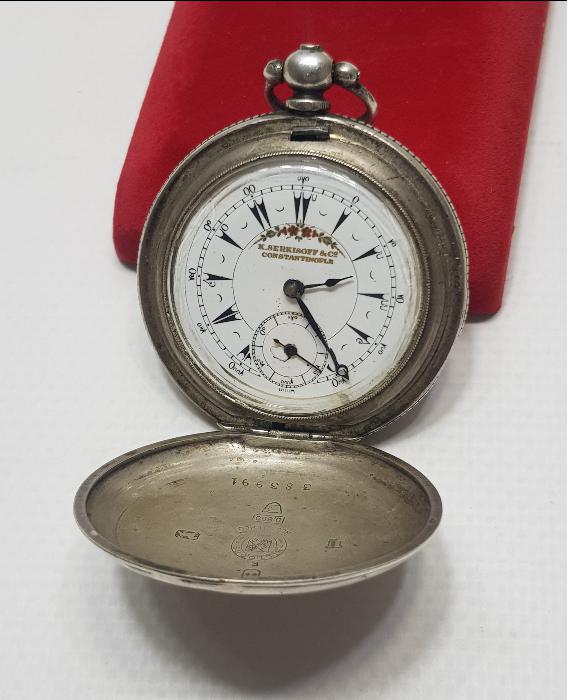 OSMANLI DÖNEMİ SERKİSOF CONSTANTINOPLE GÜMÜŞ CEP SAATİ 