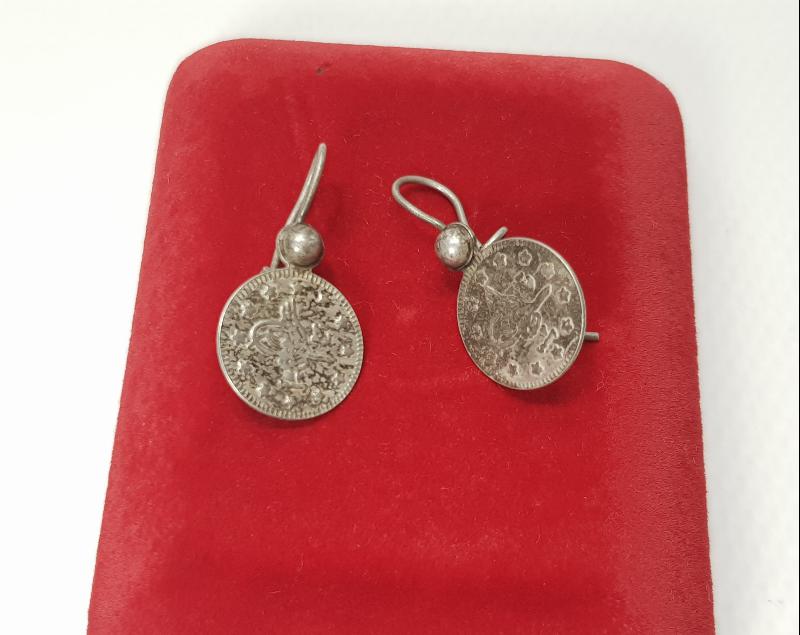 OSMANLI TUĞRALI GÜMÜŞ KÜPE