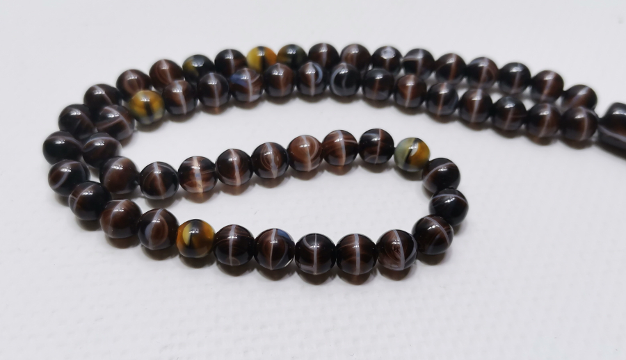 56 HABBELİ OSMANLI DÖNEMİ NADİR RENKTE BEYKOZ NAMAZ TESPİHİ