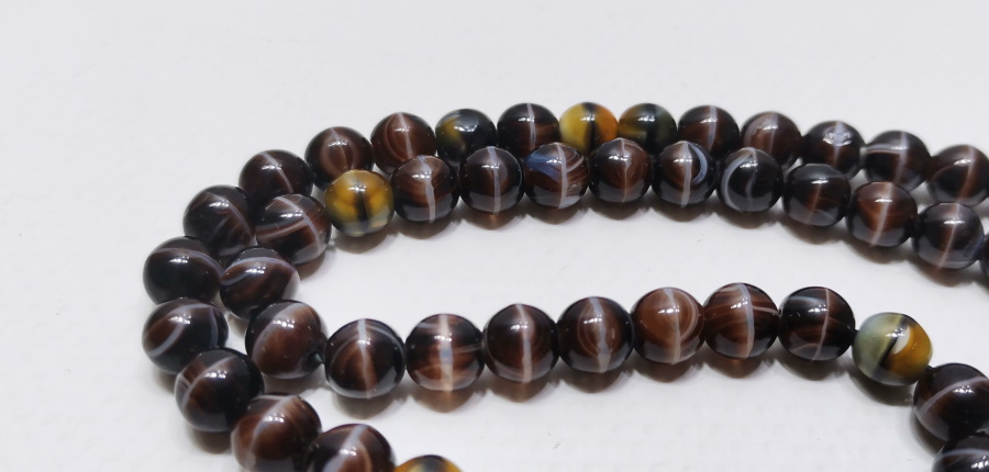 56 HABBELİ OSMANLI DÖNEMİ NADİR RENKTE BEYKOZ NAMAZ TESPİHİ