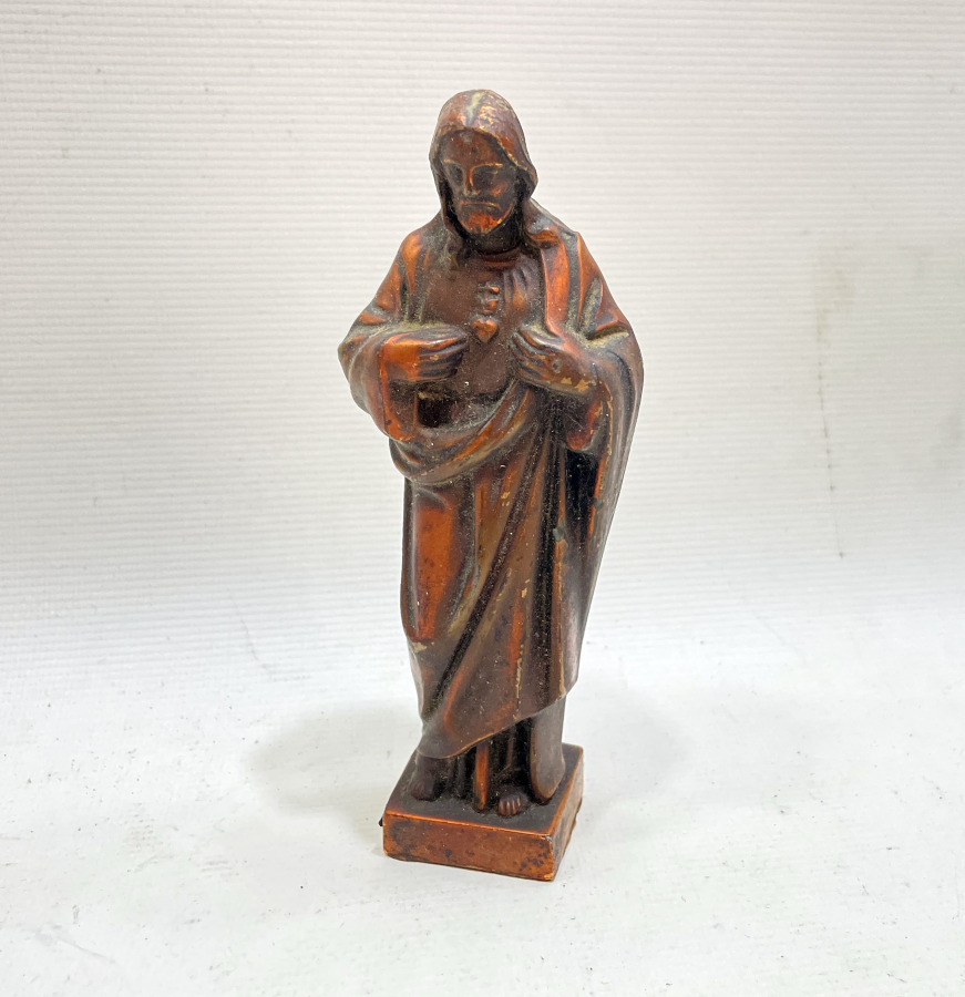 BRONZDAN MAMUL ANTİKA İSA FİGÜRÜ