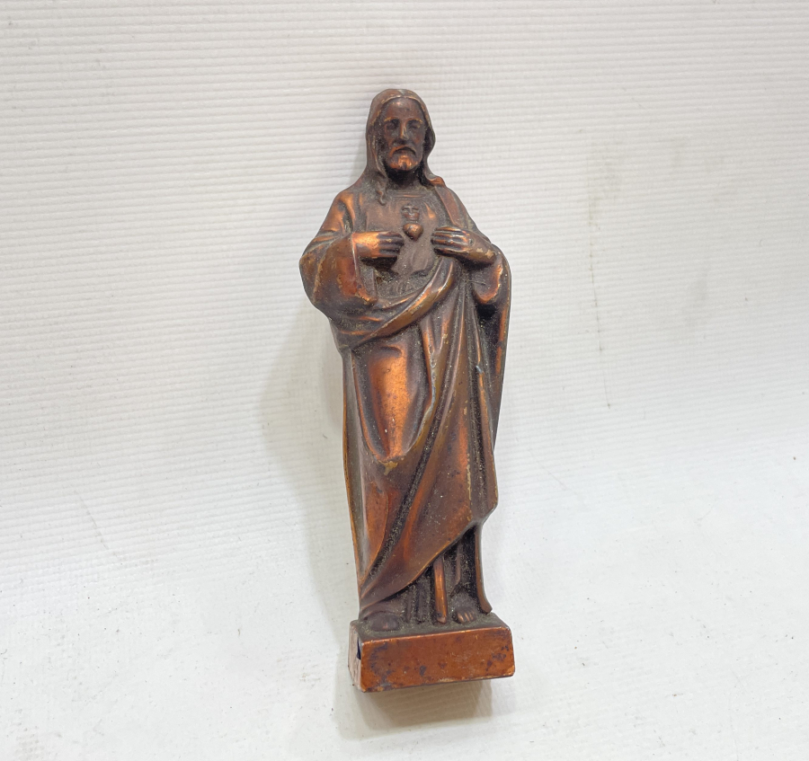 BRONZDAN MAMUL ANTİKA İSA FİGÜRÜ