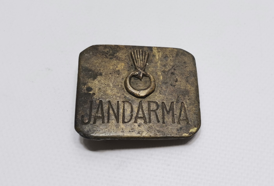 CUMHURİYET BAŞLARI NADİR JANDARMA KEMER TOKASI