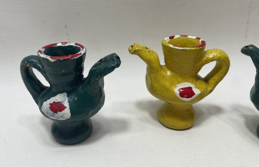 EL BOYAMA ANTİKA OYUNCAK TOPRAK DÜDÜK LOTU