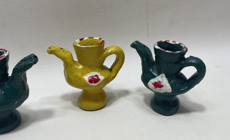 EL BOYAMA ANTİKA OYUNCAK TOPRAK DÜDÜK LOTU