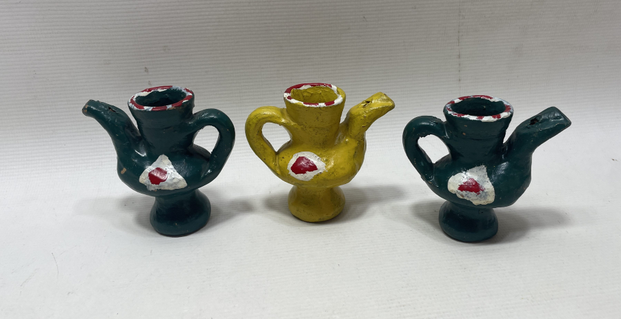 EL BOYAMA ANTİKA OYUNCAK TOPRAK DÜDÜK LOTU