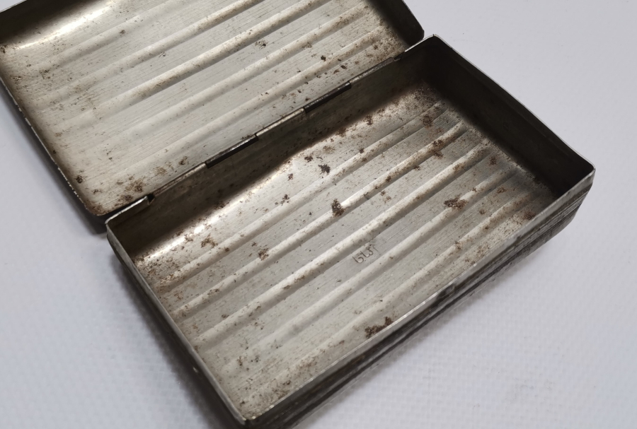 İÇİ OSMANLICA YAZILI OSMANLI DÖNEMİ ASKERİ TÜTÜN TABAKASI