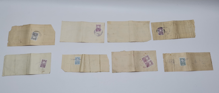 ORJİNAL PULLARI İLE CUMHURİYET BAŞLARI MAKBUZ LOTU