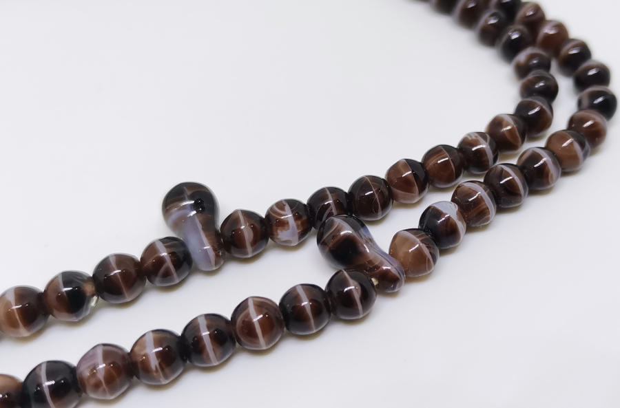 ORJİNAL PÜSKÜLÜ İLE OSMANLI DÖNEMİ BEYKOZ İŞİ NAMAZ TESPİHİ