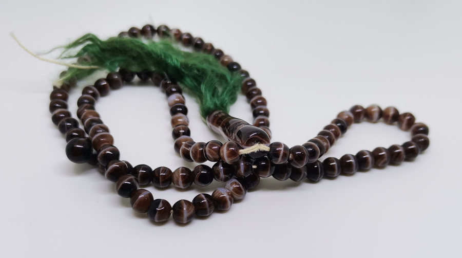 ORJİNAL PÜSKÜLÜ İLE OSMANLI DÖNEMİ BEYKOZ İŞİ NAMAZ TESPİHİ