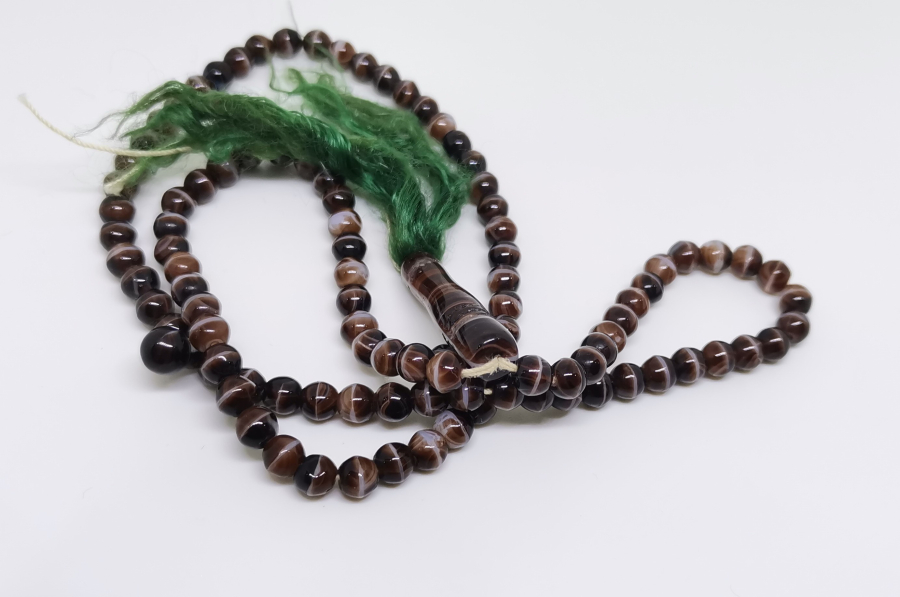 ORJİNAL PÜSKÜLÜ İLE OSMANLI DÖNEMİ BEYKOZ İŞİ NAMAZ TESPİHİ