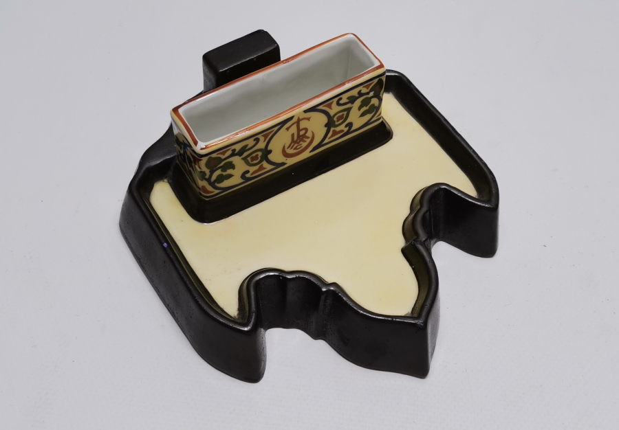 OSMANLI DÖNEMİ CONSTANTINOPLE DAMGALI TURMAC PORSELEN KALEMLİK