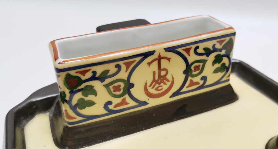 OSMANLI DÖNEMİ CONSTANTINOPLE DAMGALI TURMAC PORSELEN KALEMLİK