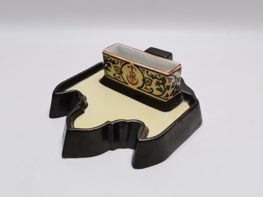 OSMANLI DÖNEMİ CONSTANTINOPLE DAMGALI TURMAC PORSELEN KALEMLİK