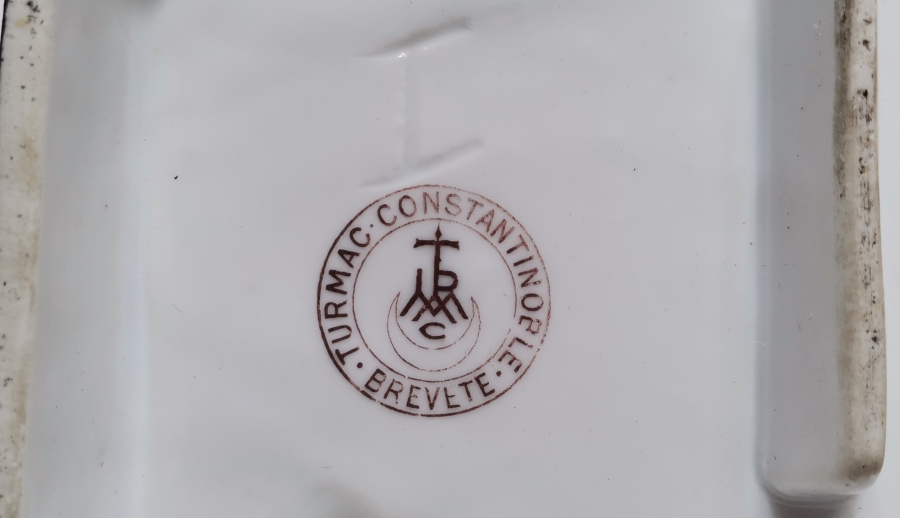 OSMANLI DÖNEMİ CONSTANTINOPLE DAMGALI TURMAC PORSELEN KALEMLİK