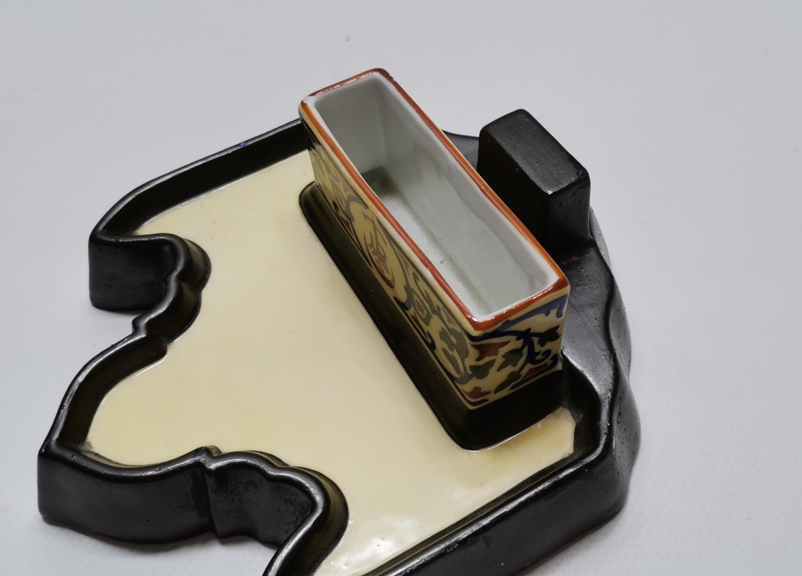 OSMANLI DÖNEMİ CONSTANTINOPLE DAMGALI TURMAC PORSELEN KALEMLİK