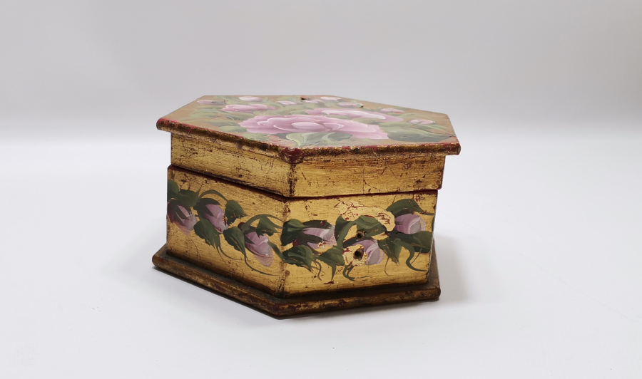 OSMANLI DÖNEMİ EL BOYAMA NADİR AHŞAP TESPİH KUTUSU