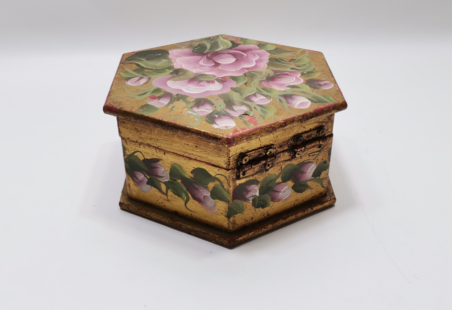 OSMANLI DÖNEMİ EL BOYAMA NADİR AHŞAP TESPİH KUTUSU