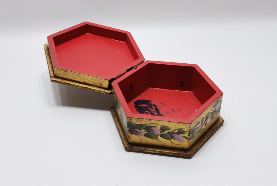 OSMANLI DÖNEMİ EL BOYAMA NADİR AHŞAP TESPİH KUTUSU