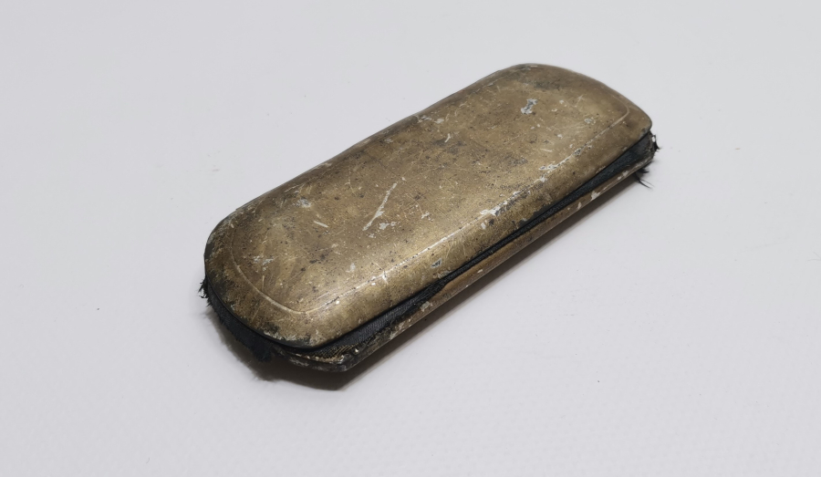 OSMANLI DÖNEMİ ORJİNAL KUTUSUNDA ALTIN KAPLAMA BAĞA TÜCCAR GÖZLÜĞÜ