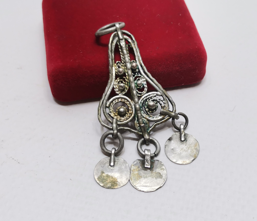 TELKARİ İŞÇİLİKLİ OSMANLI DÖNEMİ AİLE TASFİRLİ GÜMÜŞ FES SÜSÜ