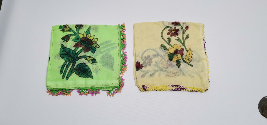 TOKAT BASKISI ANTİKA 2 ADET OYALI YAZMA