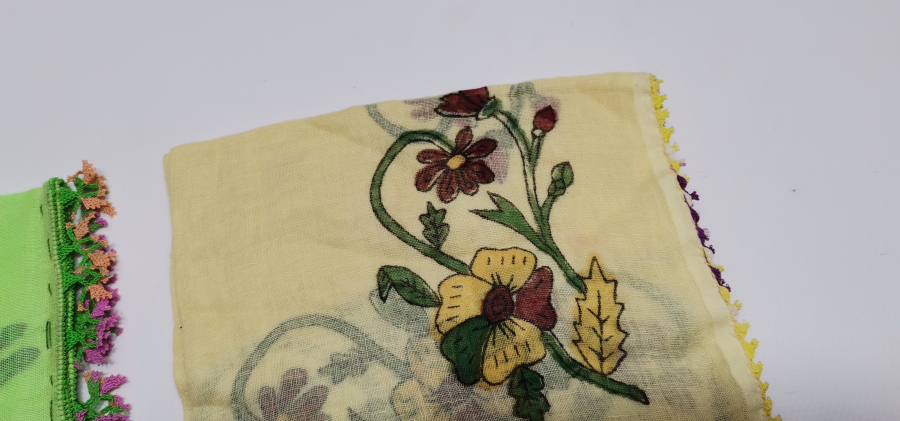 TOKAT BASKISI ANTİKA 2 ADET OYALI YAZMA