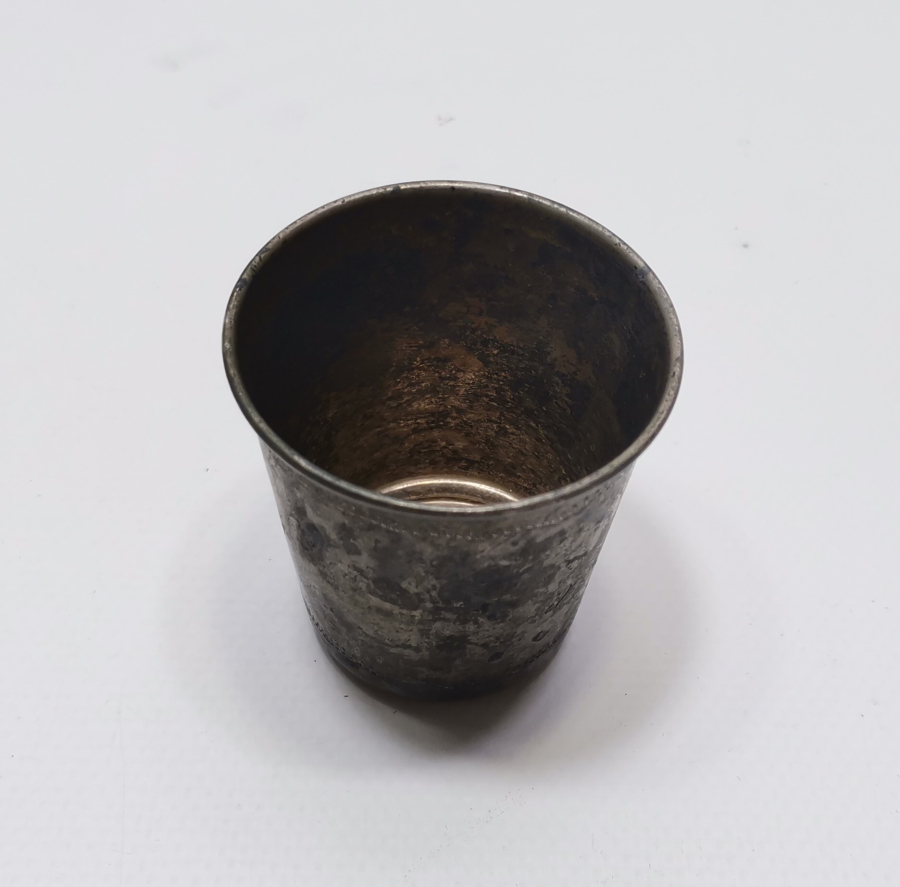 ÜZERİ KALEM İŞÇİLİKLİ ANTİKA GÜMÜŞ BARDAK